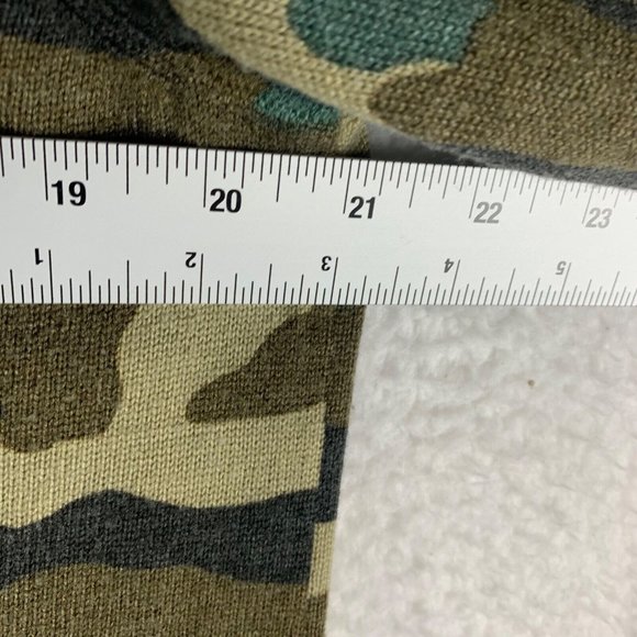 J.Crew Women's Wool Blend Full Zip Camouflage Bomber Sweater Jacket Size M 8743 - Picture 3 of 8